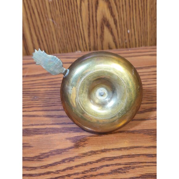 Vintage Pineapple Motif Brass Chamberstick Candleholder - Picture 6 of 6